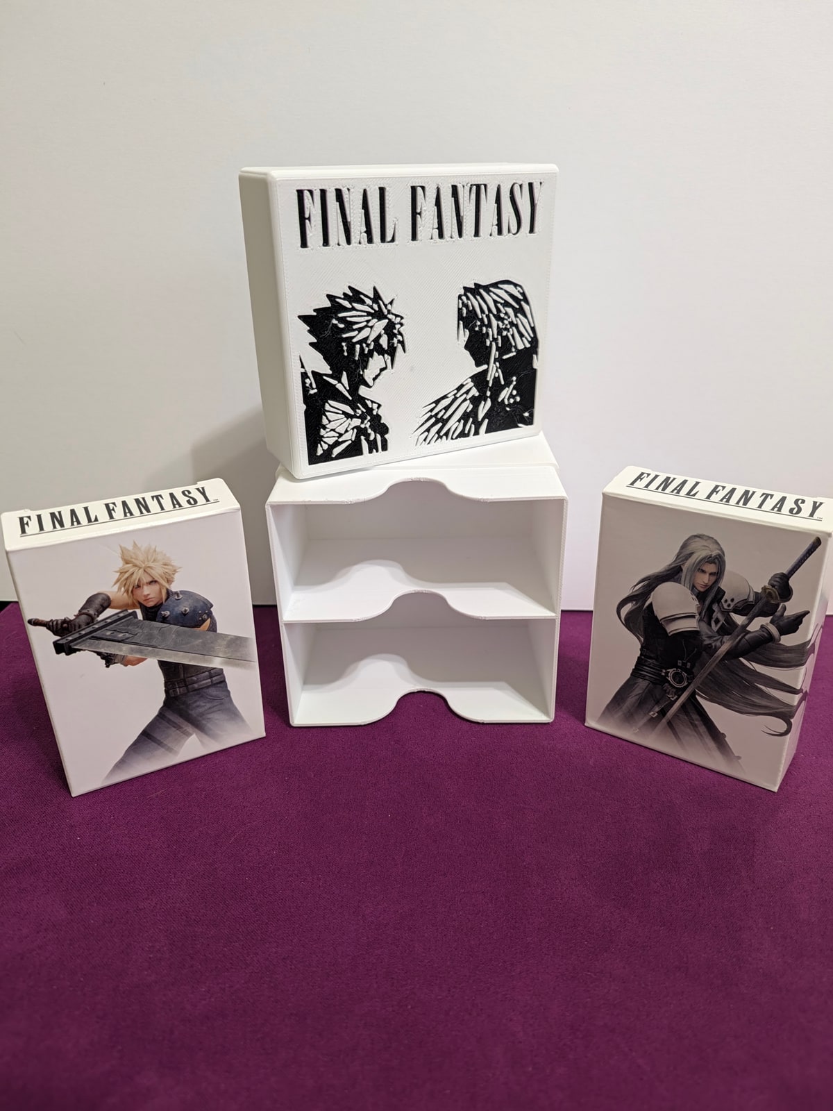 Custom artwork and lettering on a duel deck box